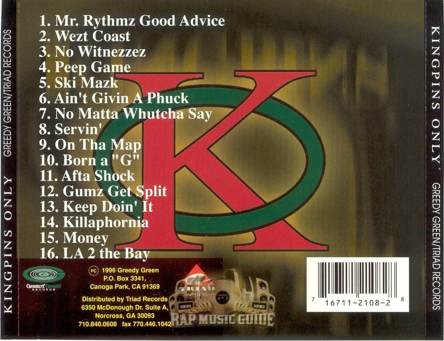 g-rap g rap Kingpins Only ‎